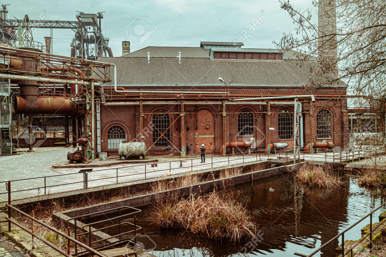 Landscape park Duisburg Nord industrial culture Germany Ruhr area - 145355367 Landscape park Duisburg Nord industrial culture Germany Ruhr area - 145355367