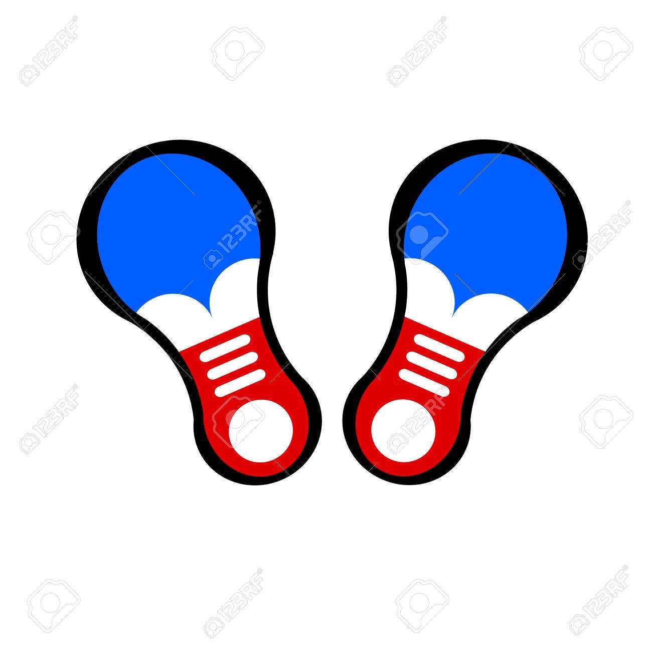 clown shoes vector