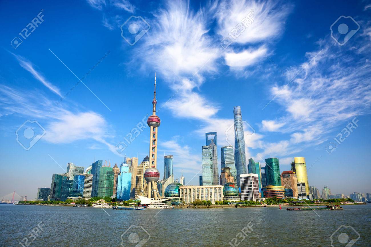 Shanghai skyline with modern urban skyscrapers China - 39967681 Shanghai skyline with modern urban skyscrapers China - 39967681