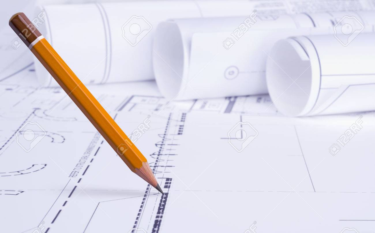 Architectural Drawing Background pencil draws on architectural drawing background stock photo Architectural Drawing Background pencil draws on architectural drawing background stock photo