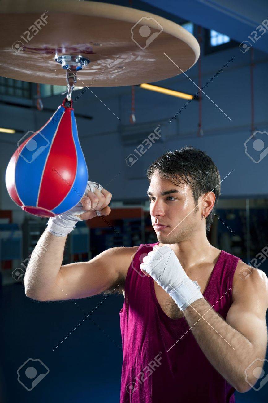 hitting a speed bag