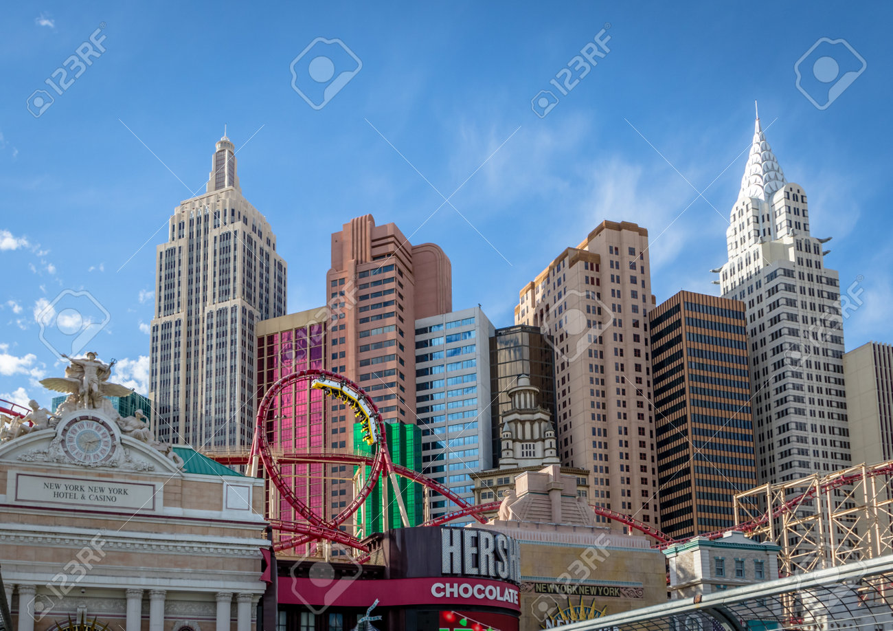 Montagne Russe Allhotel E Al Casinò Di New York New York Las Vegas Nevada Usa