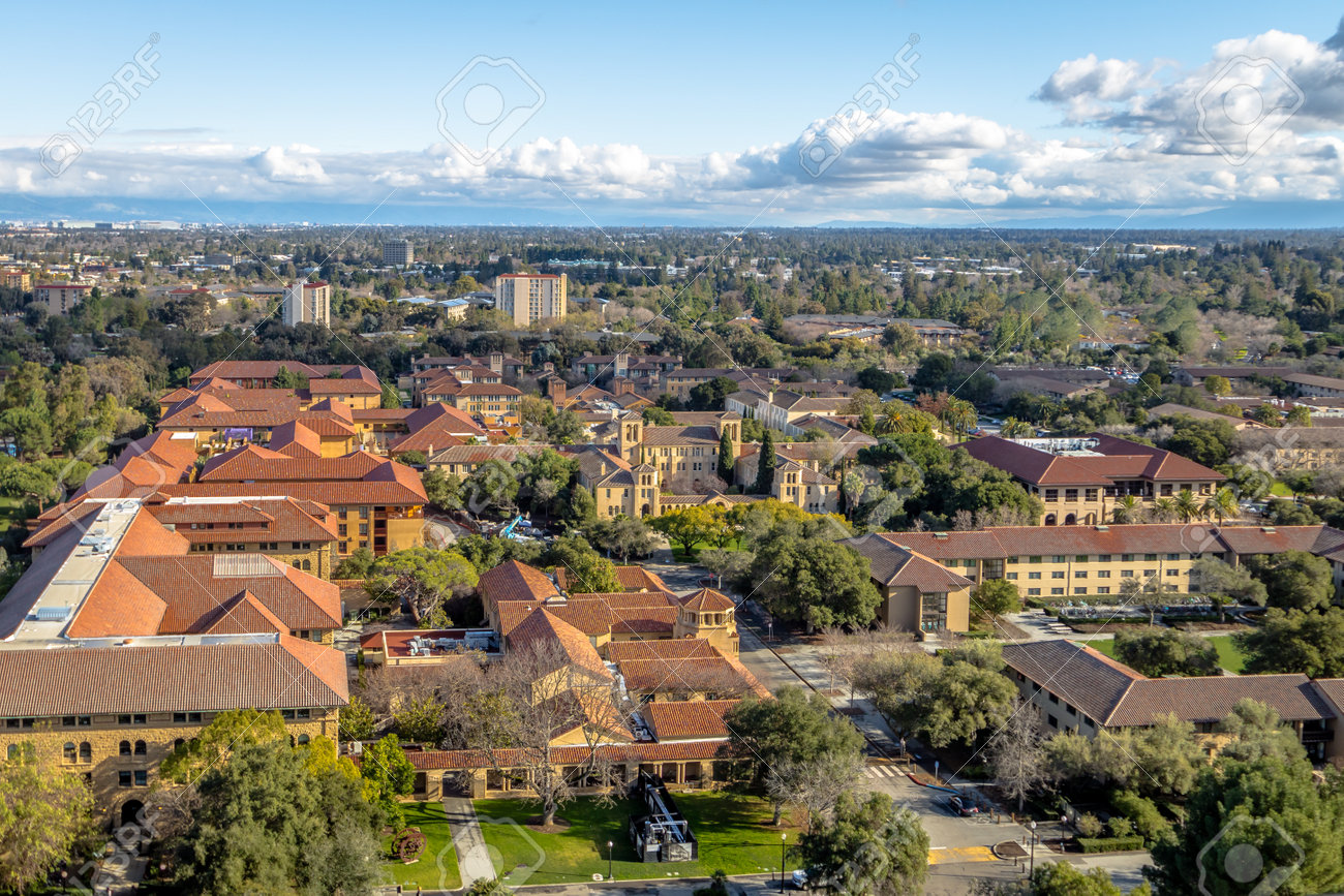 Aerial View Of Stanford University Campus Palo Alto California Usa Stock Photo Aerial View Of Stanford University Campus Palo Alto California Usa Stock Photo