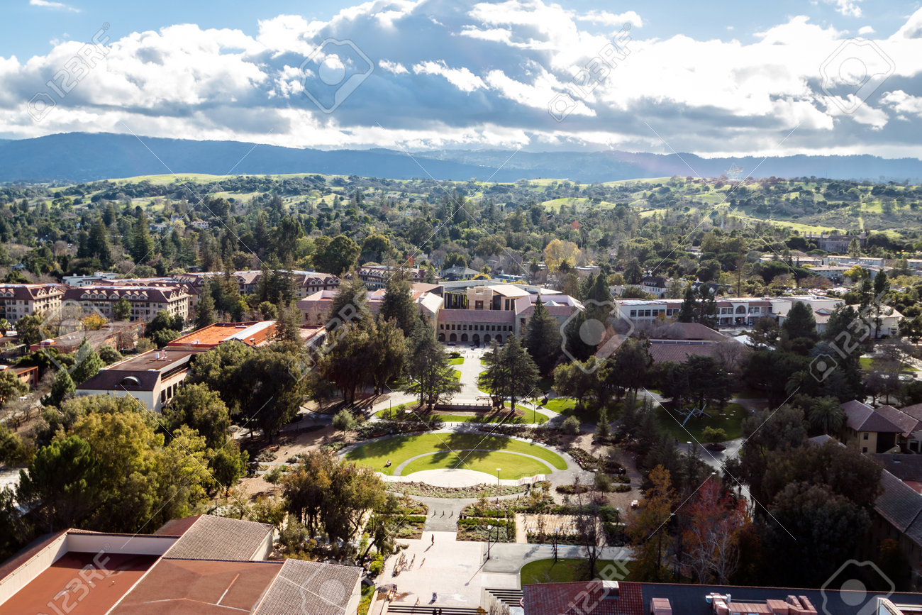 Aerial View Of Stanford University Campus Palo Alto California Usa Stock Photo Aerial View Of Stanford University Campus Palo Alto California Usa Stock Photo