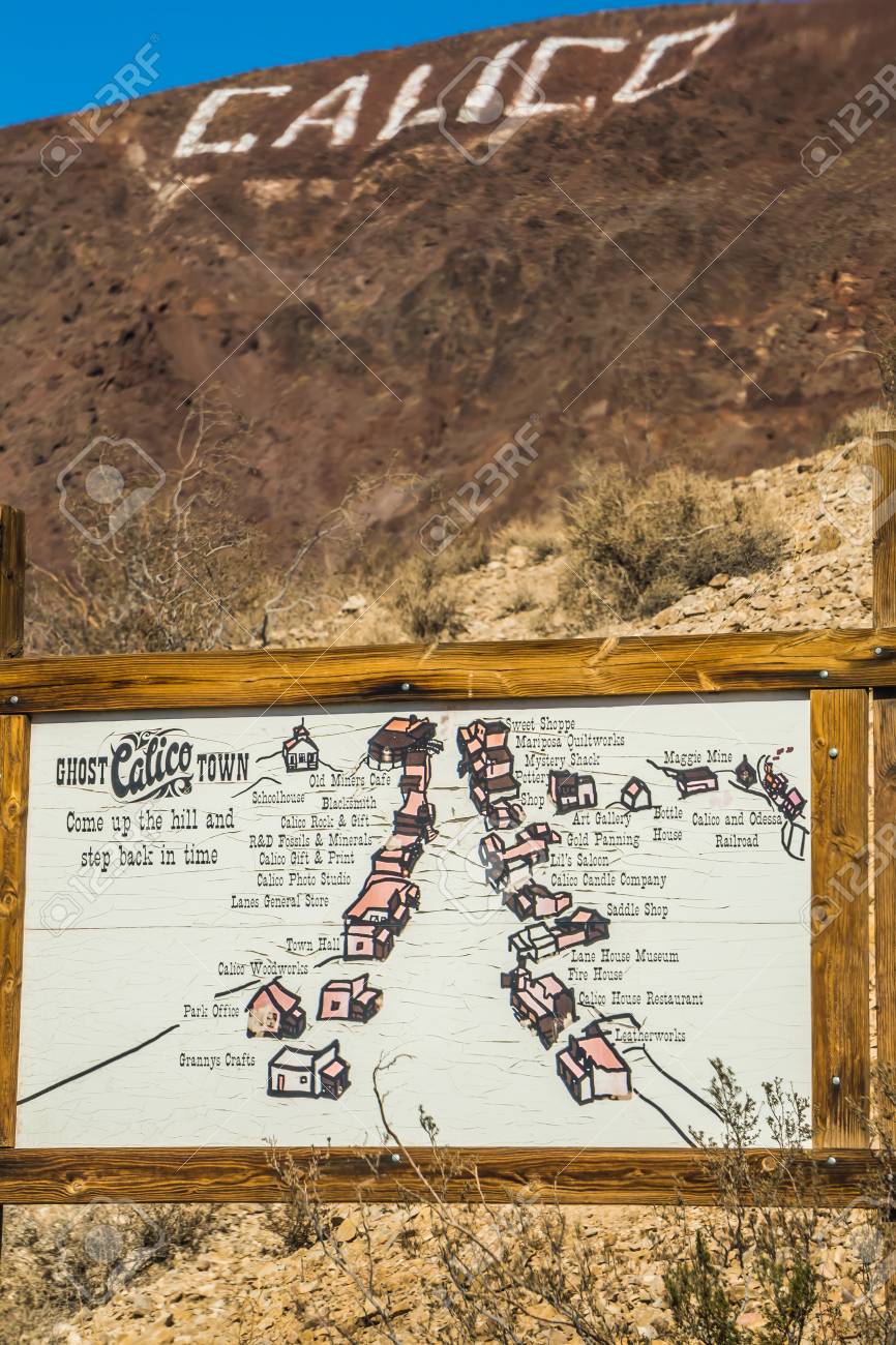 Calico Ghost Town Printed Sticker California Desert Ghost Town Gold Mine Calico Ghost Town Printed Sticker California Desert Ghost Town Gold Mine