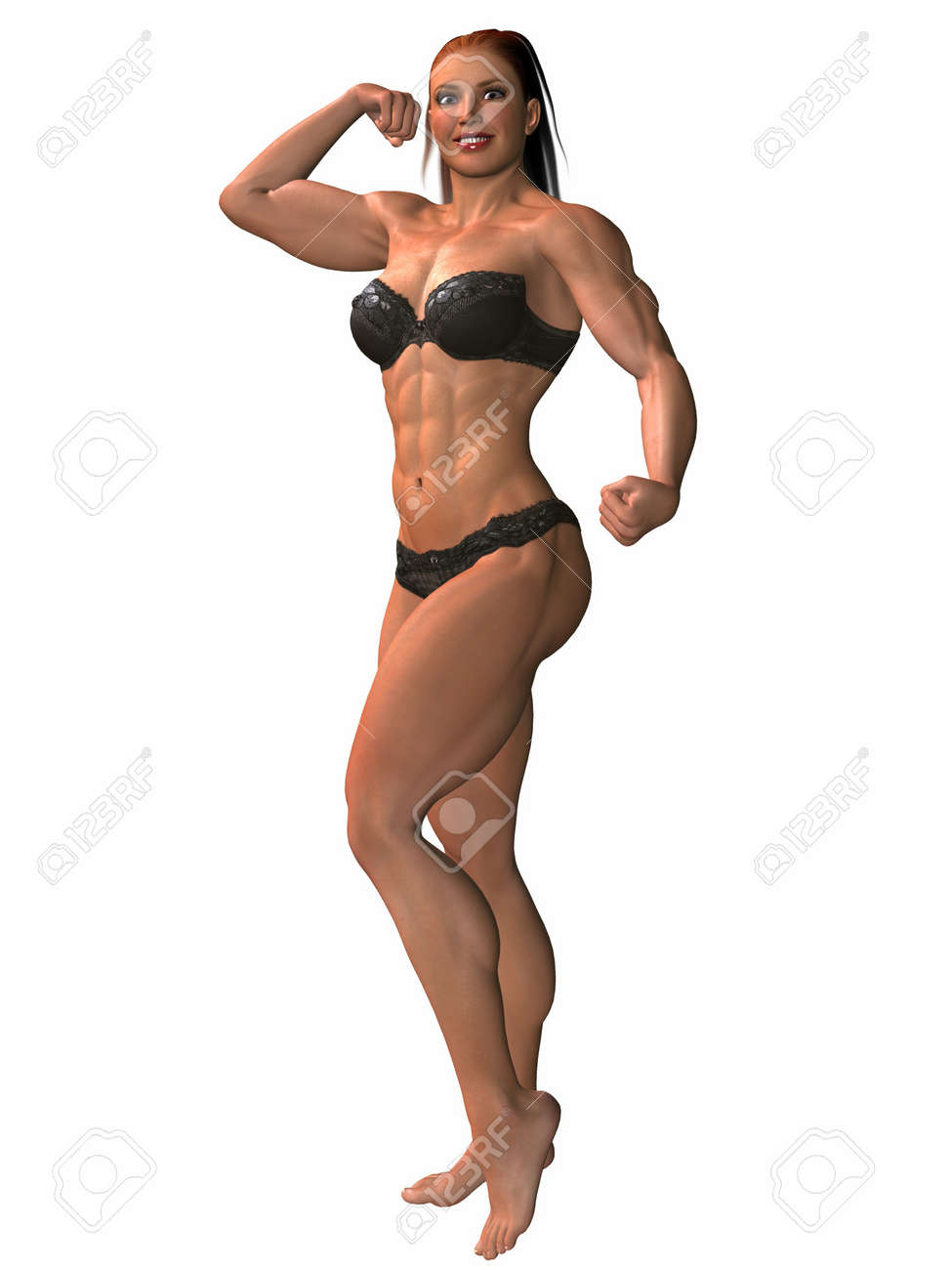 Female Bodybuilder Pose Stock Photo Picture And Royalty Free Image Image