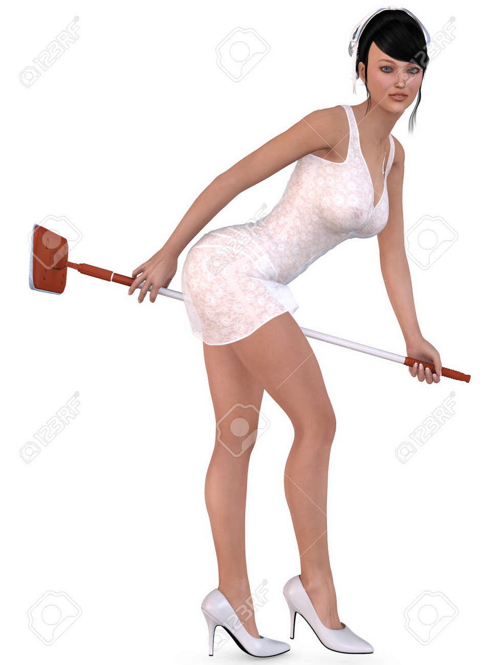 Picture of a house maid Picture of a house maid