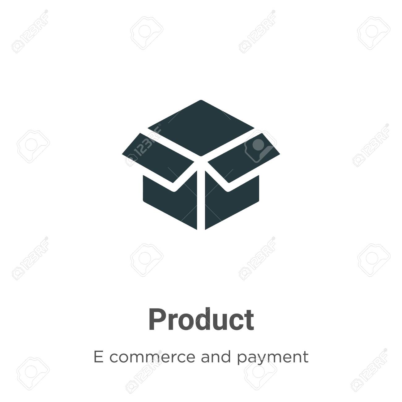 Product Vector Icon On White Background. Flat Vector Product Icon Symbol  Sign From Modern E Commerce And Payment Collection For Mobile Concept And  Web Apps Design. Royalty Free SVG, Cliparts, Vectors, And