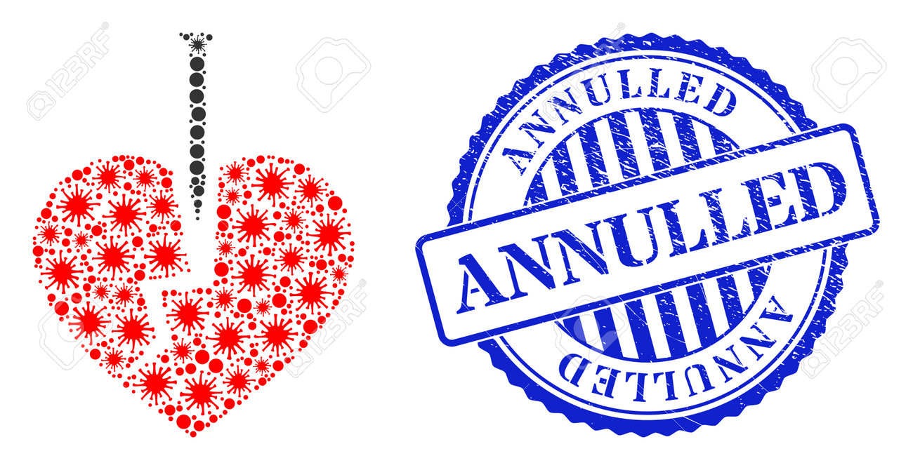 Bacterium collage crack love heart icon, and grunge ANNULLED seal. Crack love heart collage for isolation images, and textured round blue stamp seal. - 172186487 Bacterium collage crack love heart icon, and grunge ANNULLED seal. Crack love heart collage for isolation images, and textured round blue stamp seal. - 172186487