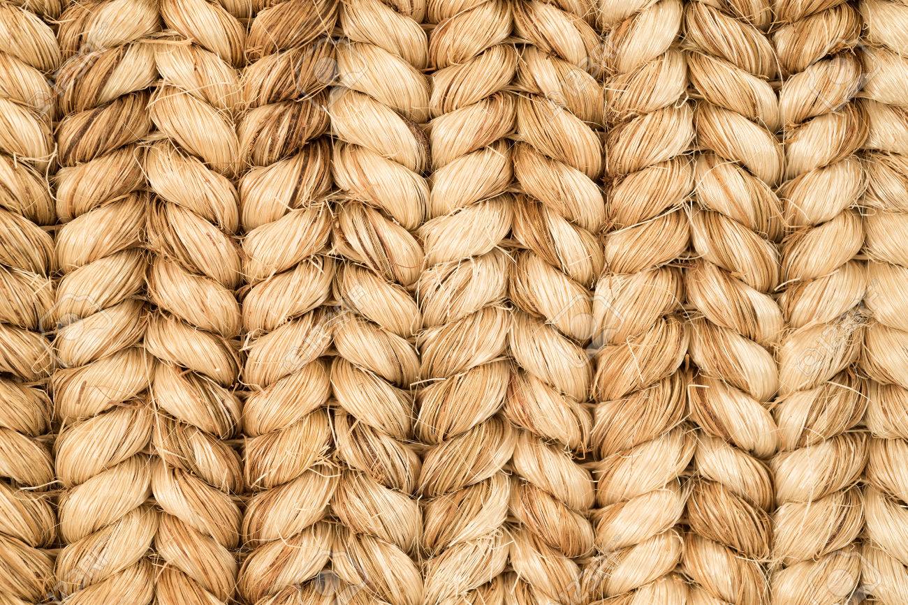hand tied intricate pattern woven knotted sisal and sea grass