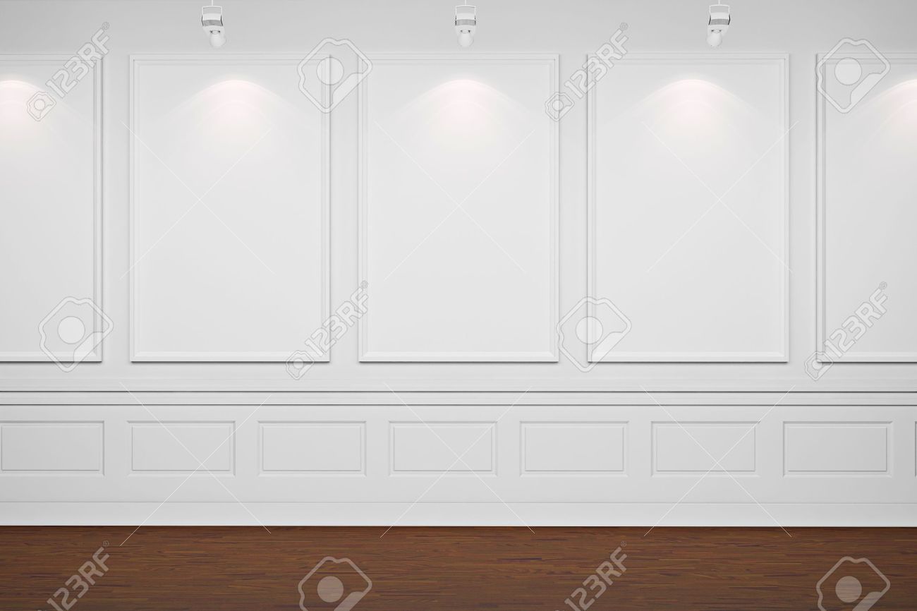 White Wall Frames 3d blank frames on white walls stock photo, picture and royalty White Wall Frames 3d blank frames on white walls stock photo, picture and royalty