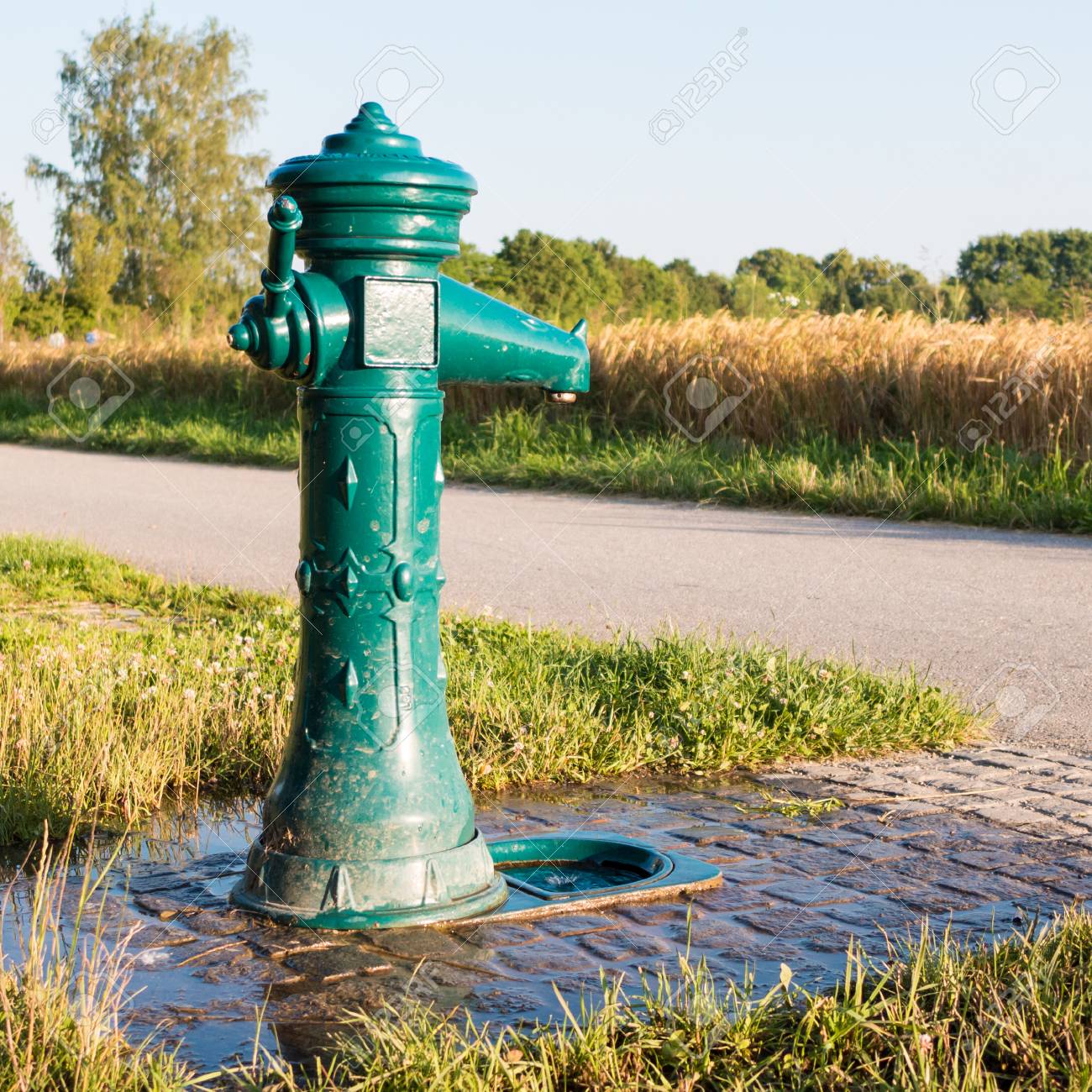 a drinking fountain also