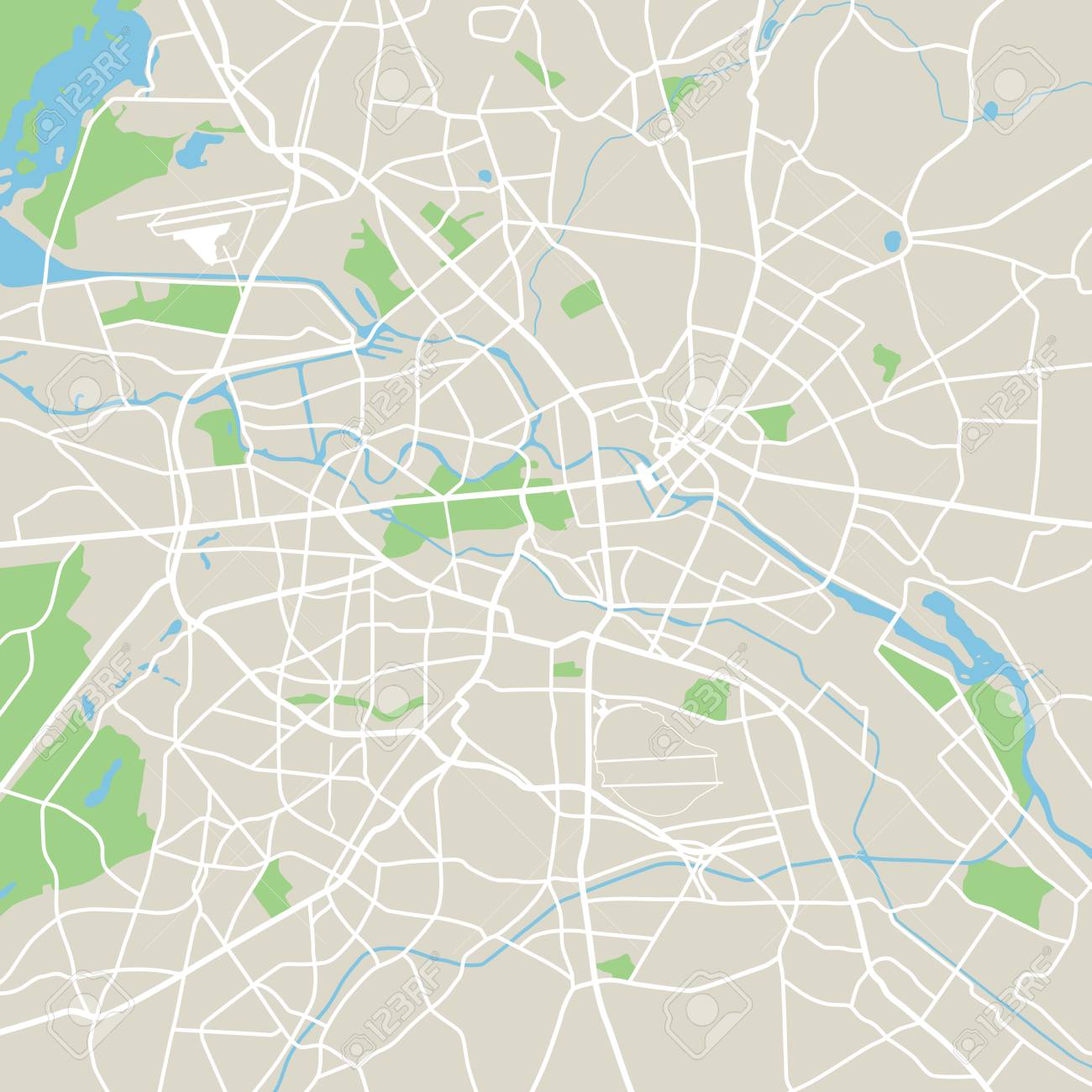 Abstract city map - Illustration - 63634990 Abstract city map - Illustration - 63634990