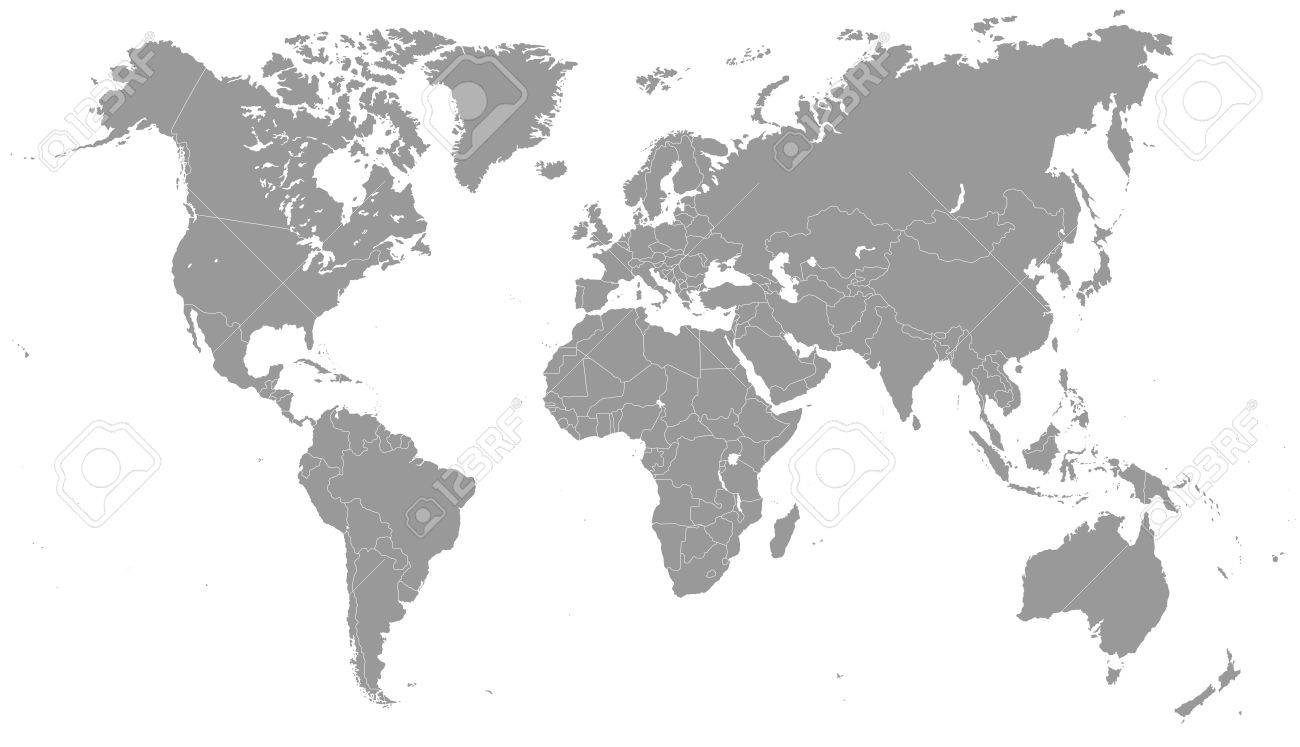 グレースケール世界地図 イラスト のイラスト素材 ベクタ Image グレースケール世界地図 イラスト のイラスト素材 ベクタ Image