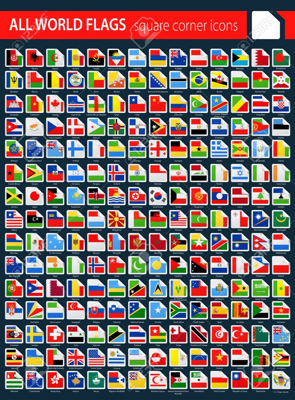 images des drapeaux du monde entier