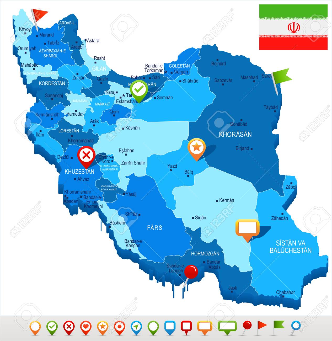 31+ Free Vector Iran Map Vector Pics