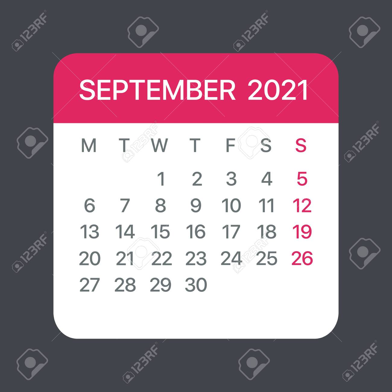 September 2021 Calendar Leaf Illustration Vector Graphic Page Royalty Free Cliparts Vectors And Stock Illustration Image 145003860 september 2021 calendar graphhic