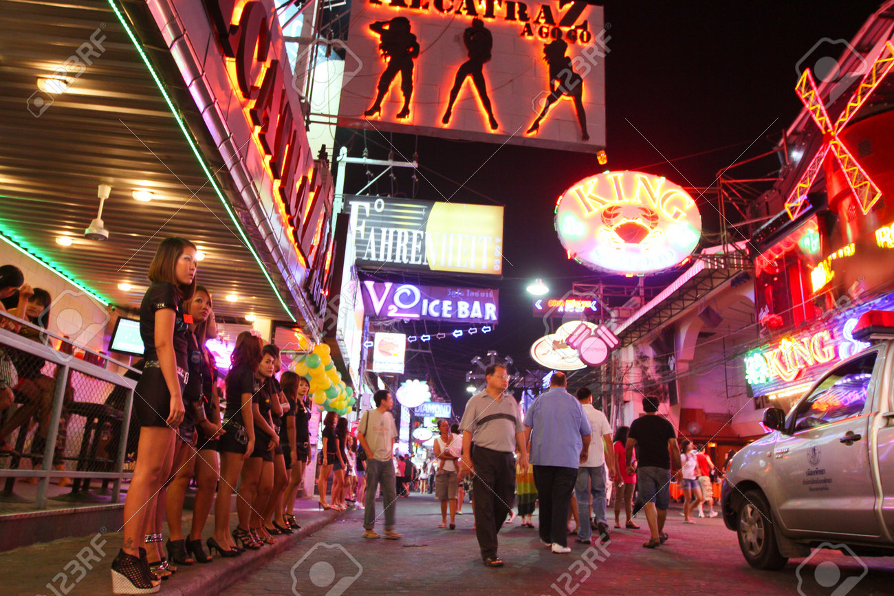 Pattaya Thailand November 27 Nightlife On Walking Street