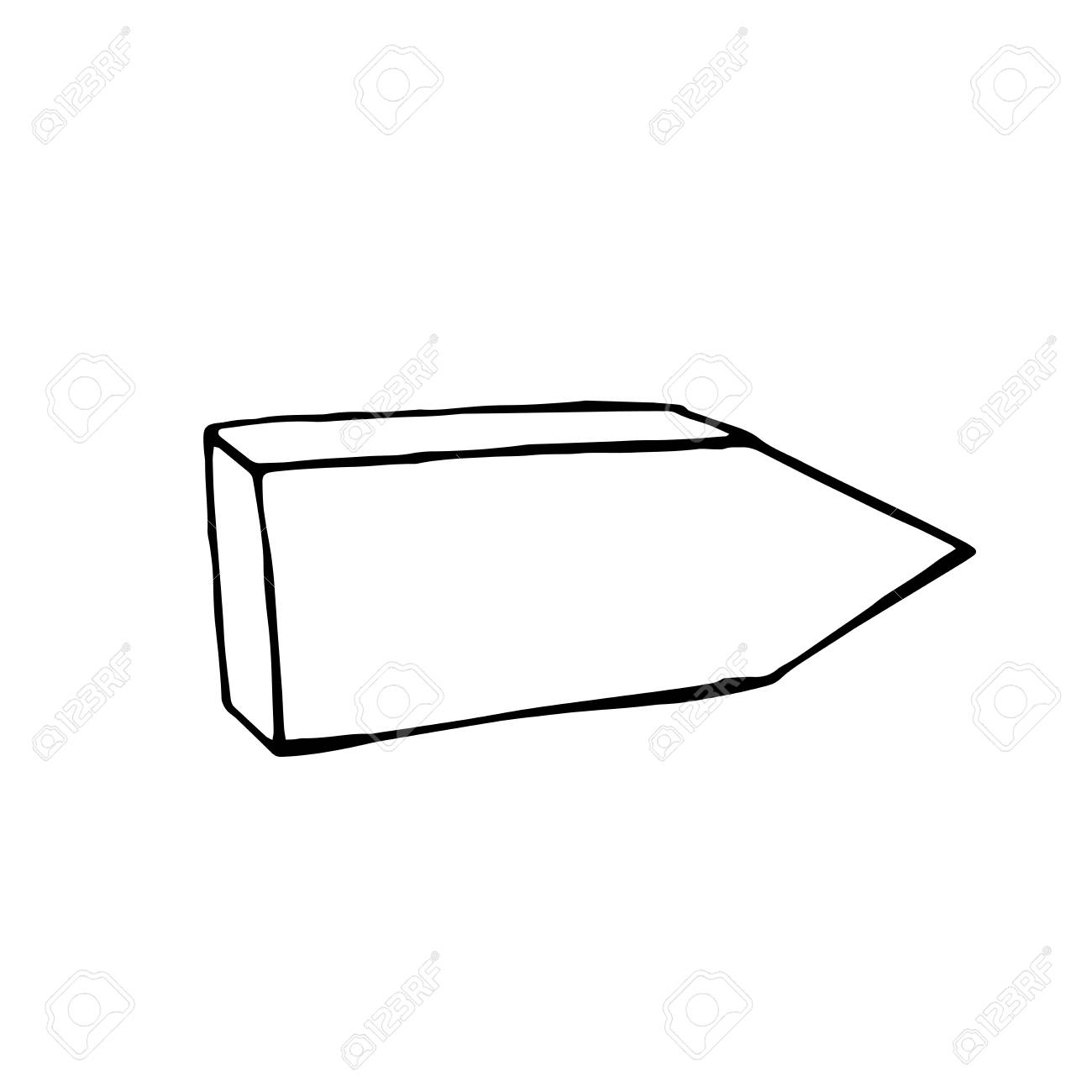 hand drawn arrow vector doodle design element signpost royalty