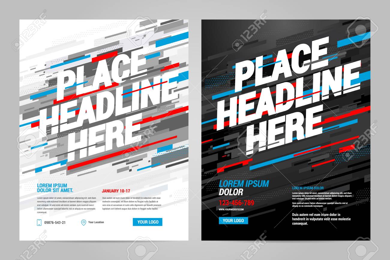 layout design sports invitation template can be adapt to brochure