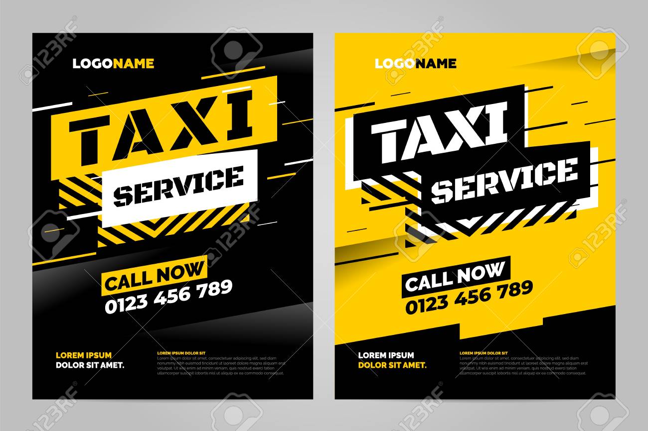 Vector Layout Design Template For Taxi Service Can Be Adapt To Brochure Annual Report Magazine Poster Royalty Free Cliparts Vectors And Stock Illustration Image 102009310