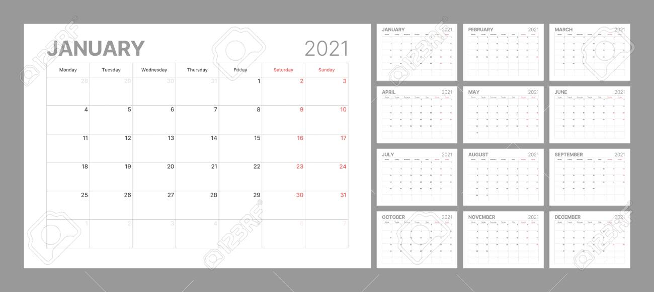 Wall Calendar Template For 21 Year Planner Diary In A Minimalist Royalty Free Cliparts Vectors And Stock Illustration Image Wall Calendar Template For 21 Year Planner Diary In A Minimalist Royalty Free Cliparts Vectors And Stock Illustration Image