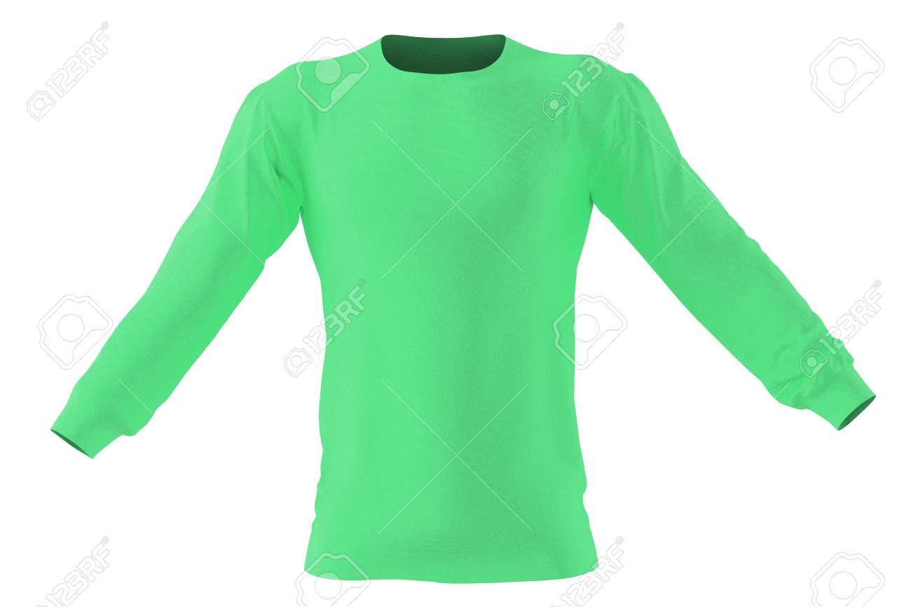 tee shirt vert manche longue