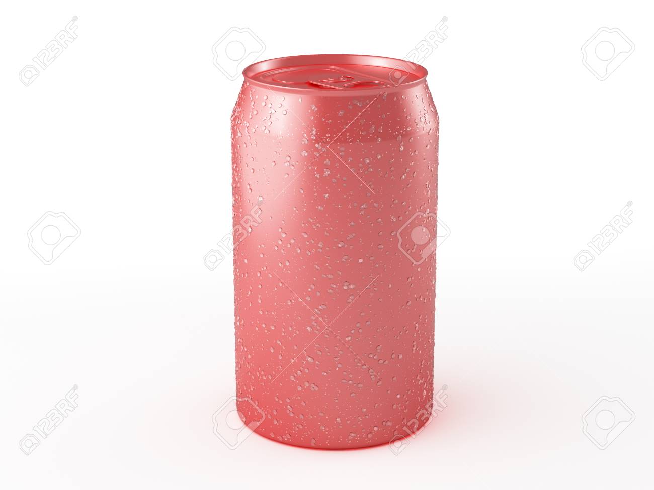 Download Red Aluminum Can Mockup With Condensation Drops Isolated On White Stock Photo Picture And Royalty Free Image Image 79115641