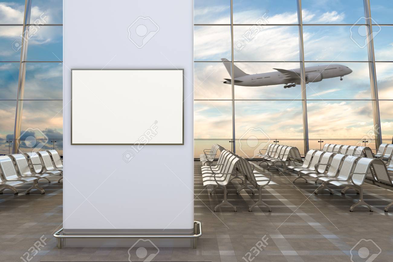 空港出発ラウンジ 背景に空白の水平ポスターと飛行機 3dイラスト の写真素材 画像素材 Image 空港出発ラウンジ 背景に空白の水平ポスターと飛行機 3dイラスト の写真素材 画像素材 Image