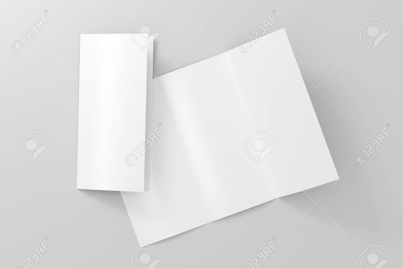 stock illustration blank trifold