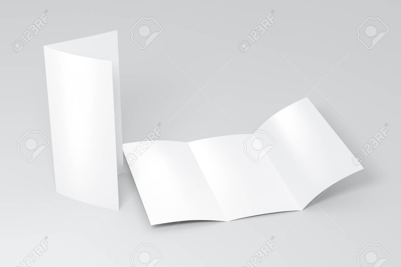 stock illustration blank trifold