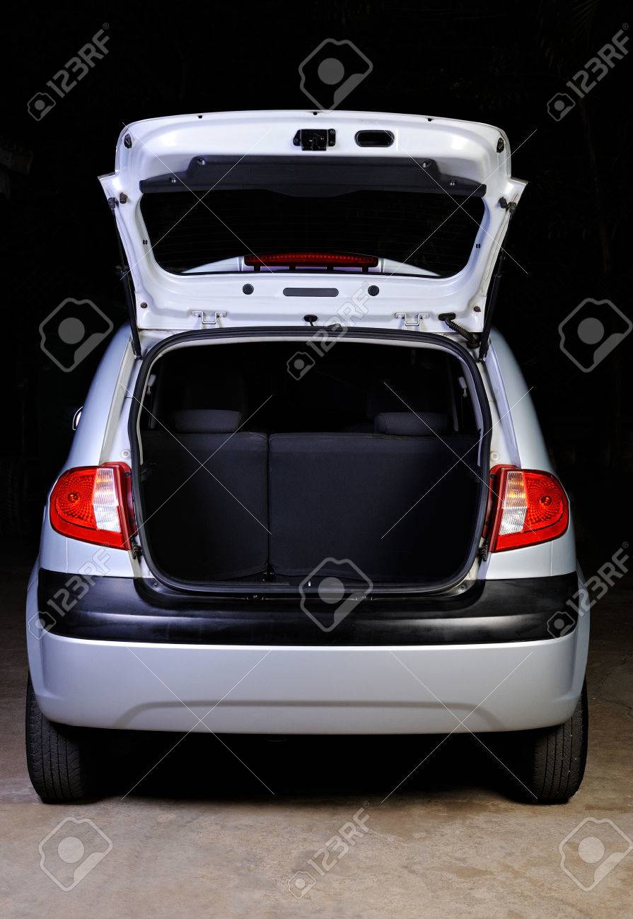 open empty trunk of hatchback isolated on black - 55298343 open empty trunk of hatchback isolated on black - 55298343