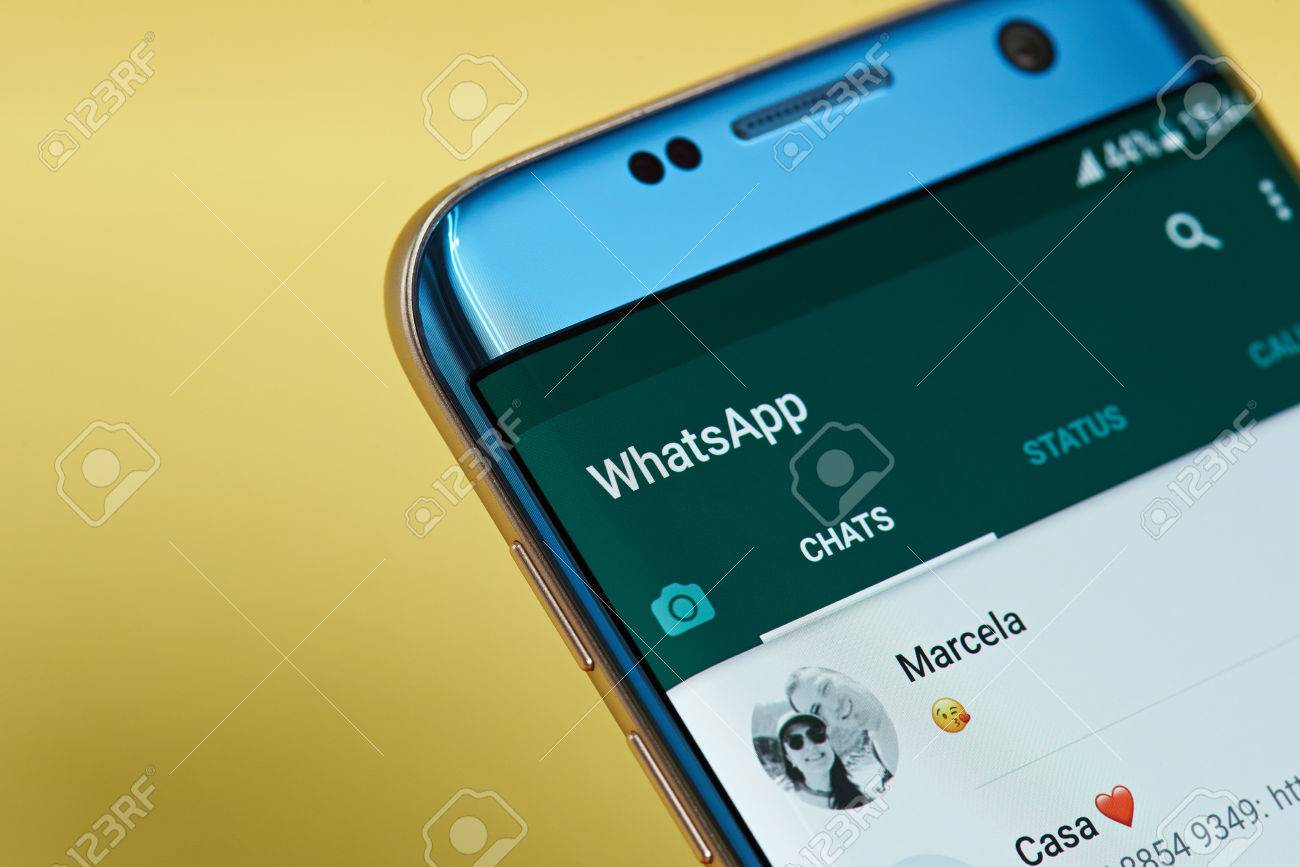 New york, USA - June 23, 2017: Whatsapp application menu on smartphone screen close-up. Using Whatsapp app - 81093851 New york, USA - June 23, 2017: Whatsapp application menu on smartphone screen close-up. Using Whatsapp app - 81093851