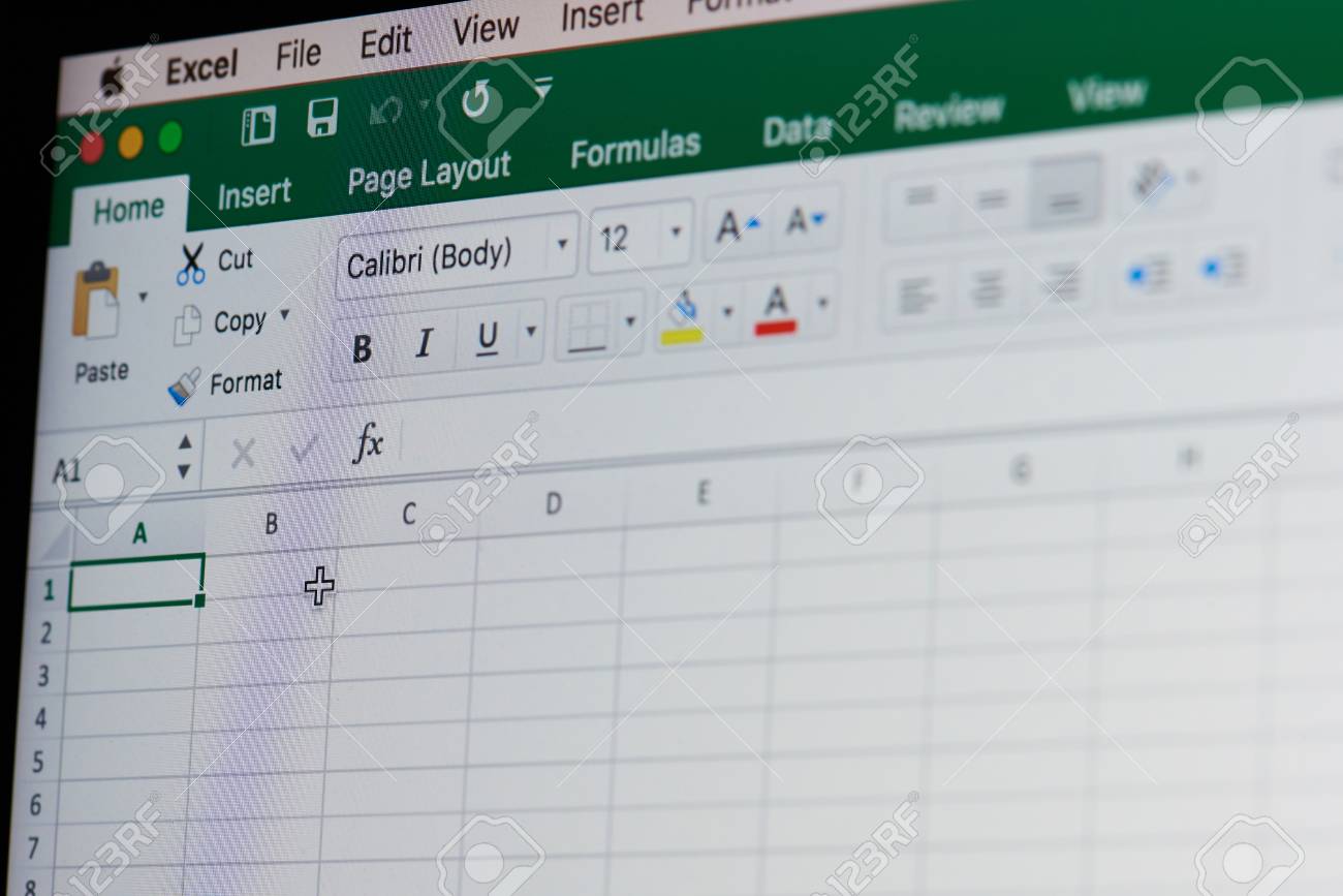 new york usa april 12 2018 microsoft office excel spreadsheet spreadsheet microsoft