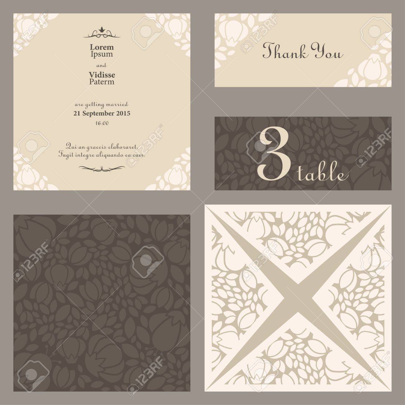 結婚式招待状封筒のベクトル デザイン テンプレートのイラスト素材 ベクタ Image