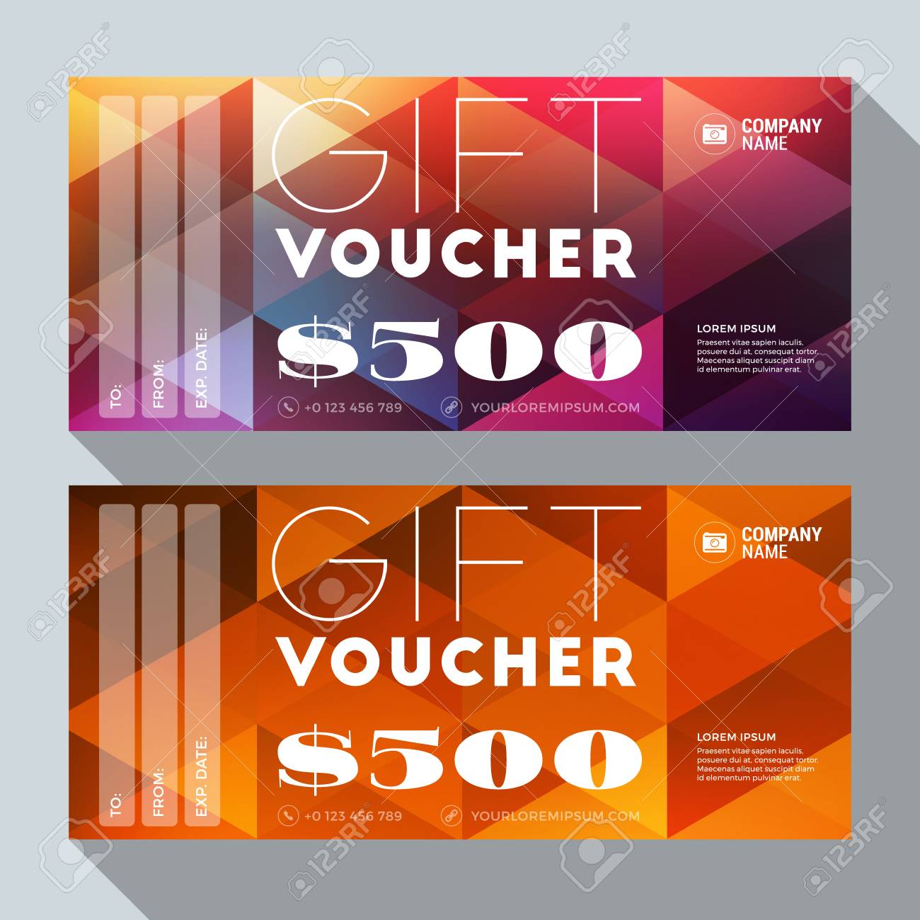 gift voucher vector design print template discount card gift print gift certificates