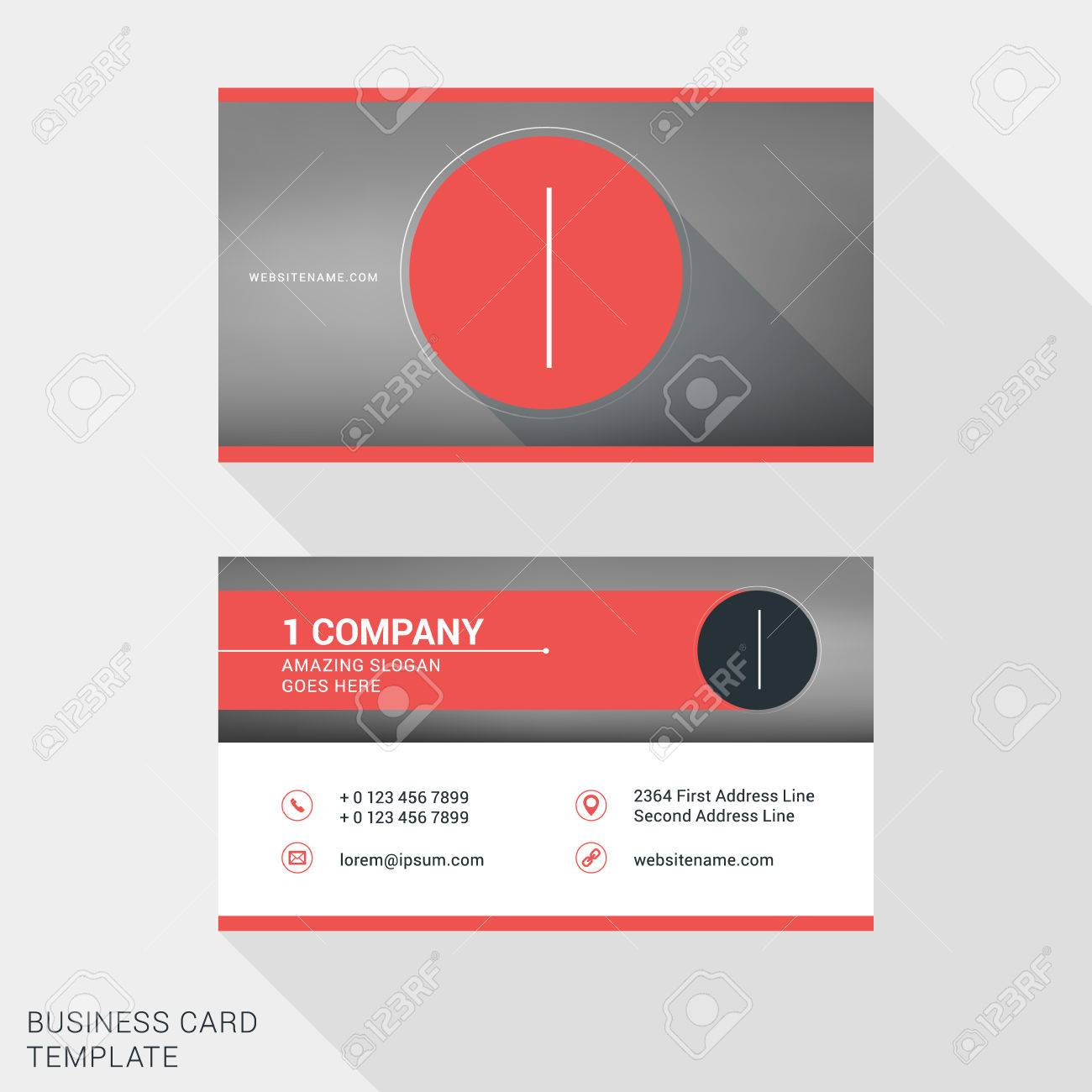 creative and clean business card or name badge template logotype badge template free