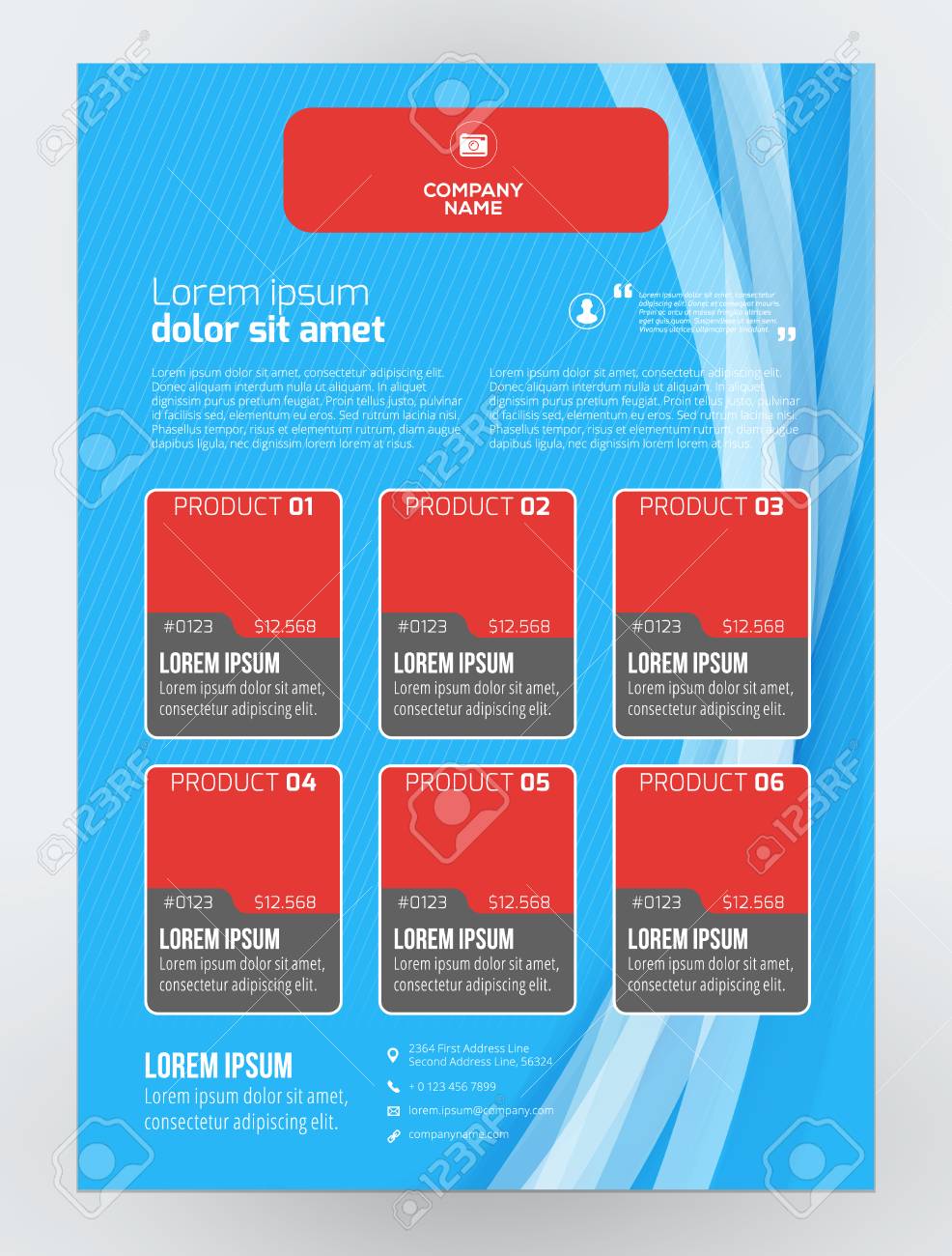 vector business flyer design template for mobile application new business flyer