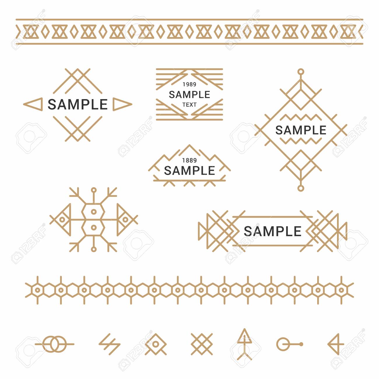 set of line art