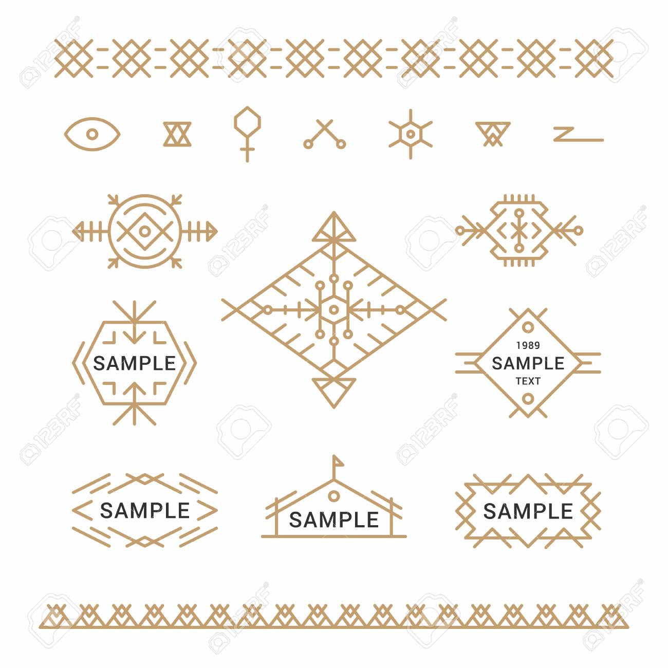 set of line art
