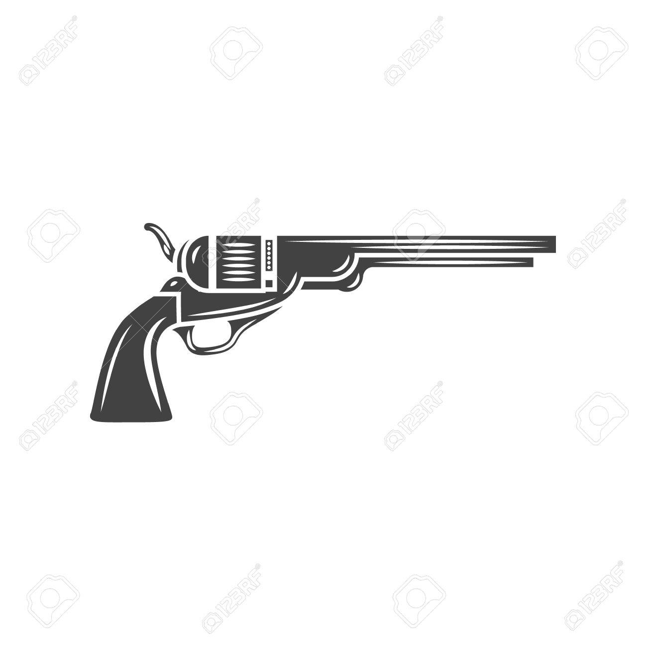 古い西の銃 黒のシルエット 黒いアイコン 要素 白い背景で隔離のベクトル図 のイラスト素材 ベクタ Image 古い西の銃 黒のシルエット 黒いアイコン 要素 白い背景で隔離のベクトル図 のイラスト素材 ベクタ Image