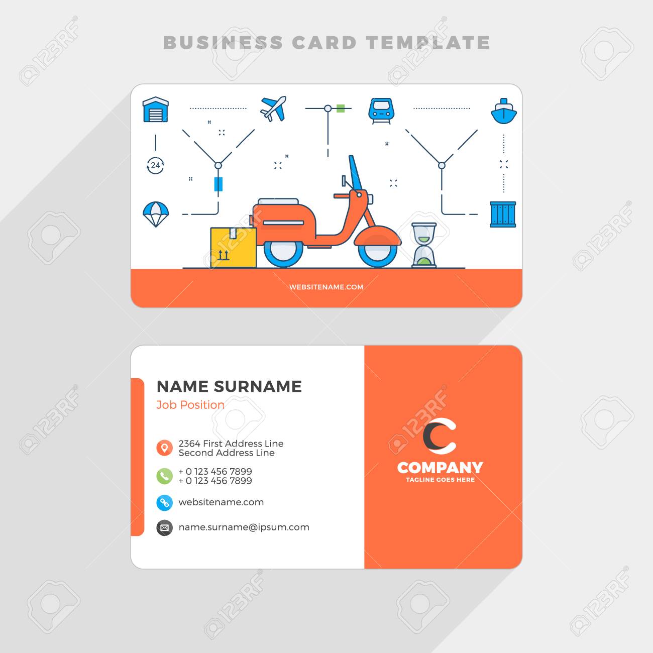 business card delivery