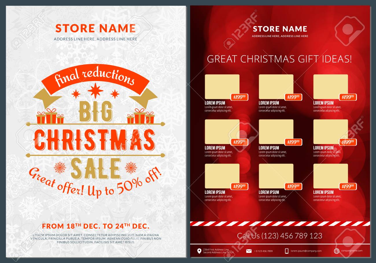 christmas sale flyer