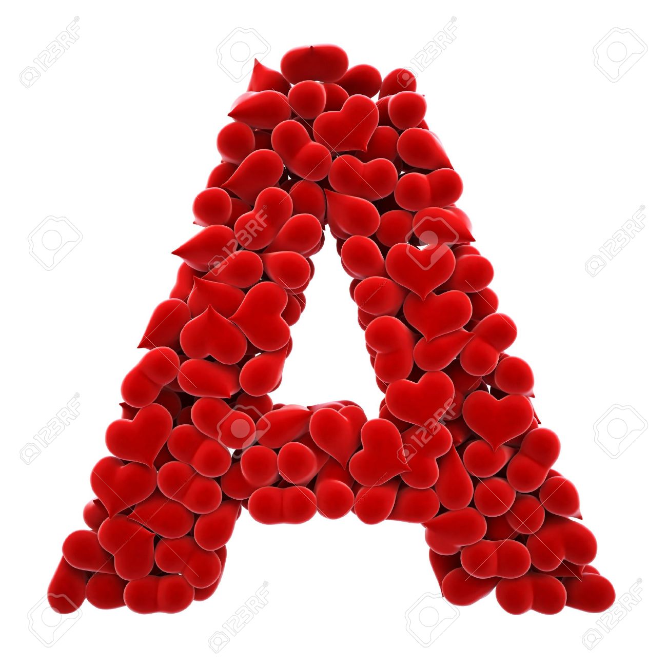 a lot of hearts of velvet in the form of letters stock photo fotos de cora zones