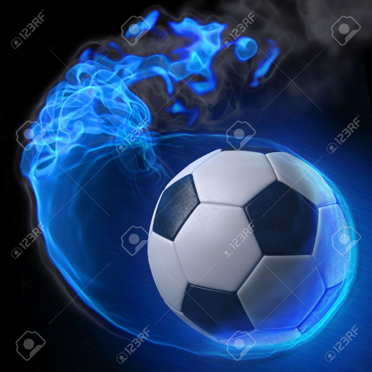 flaming soccer ball gc74