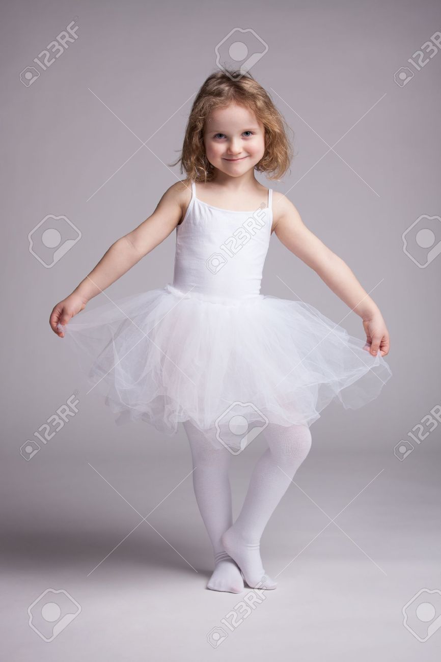 happy little girl in
