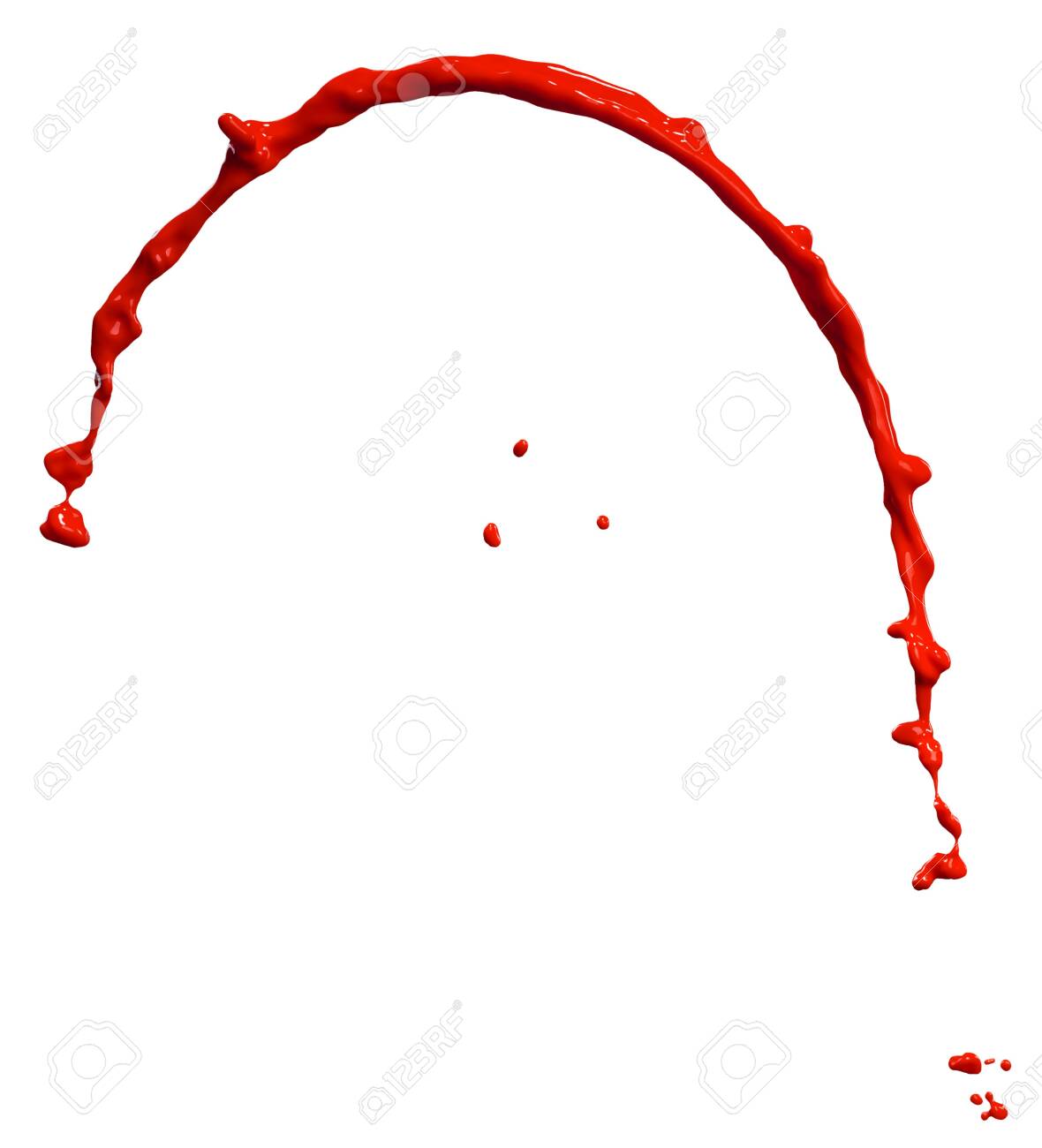 splendid red paint splash isolated on white background - 148381744 splendid red paint splash isolated on white background - 148381744