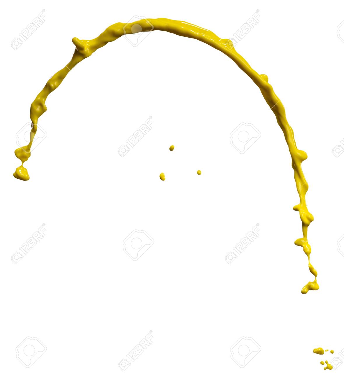 splendid yellow paint splash isolated on white background - 149741157 splendid yellow paint splash isolated on white background - 149741157