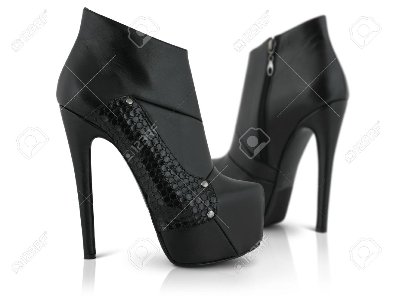 Stock Photo High Heel weisse Schokolade