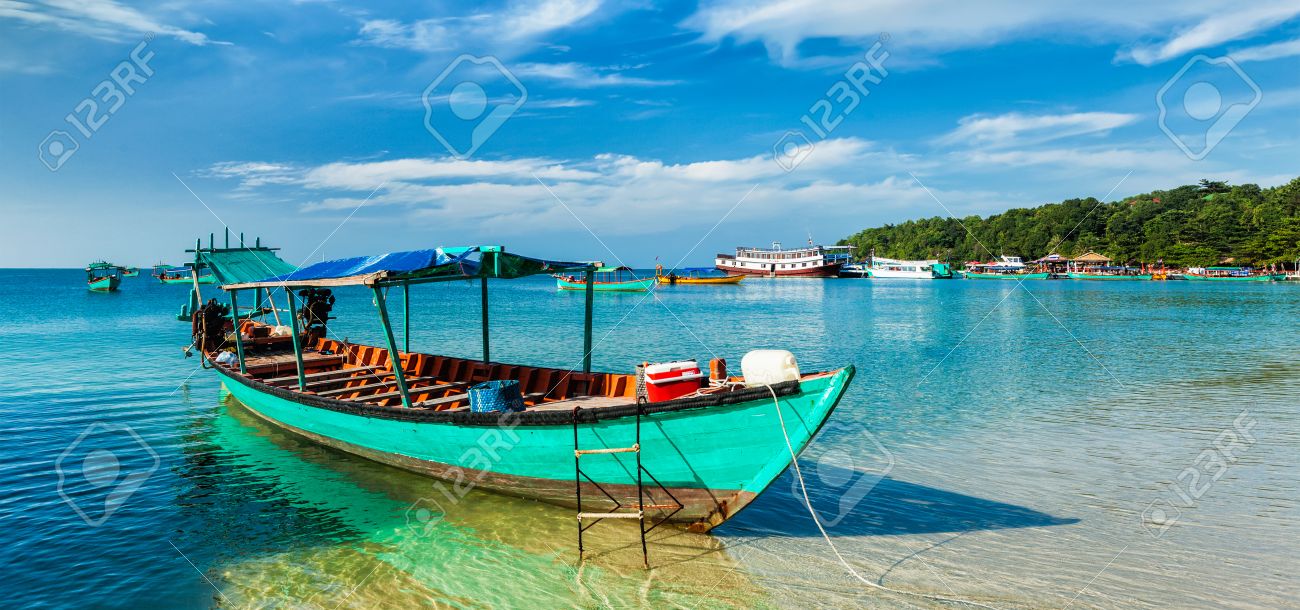 Panorama of boat in Sihanoukville, Cambodia - 50150681 Panorama of boat in Sihanoukville, Cambodia - 50150681